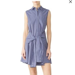 Derek Lam 10 Crosby Tie Waist Shirt Dress